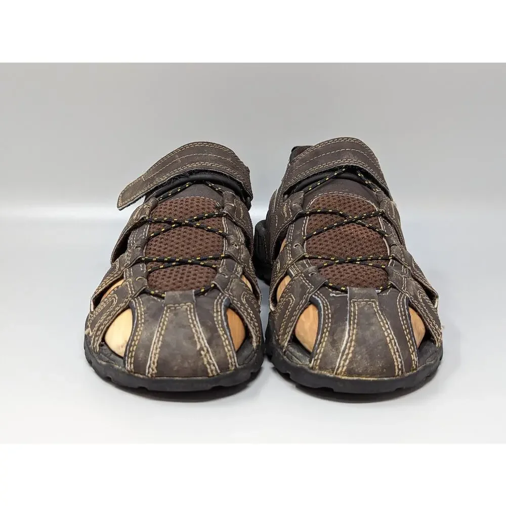 Teva Men's Forebay Fisherman Sandal Shoe Brown Hiking Adjustable 1001116 Size 8